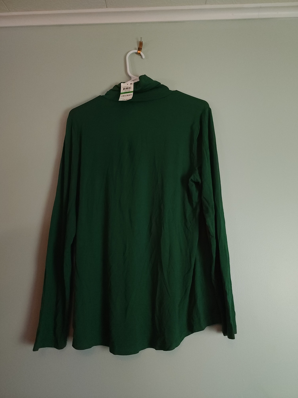 Maison Jules Deep Green Long Sleeve Turtleneck Top - Picture 3 of 3